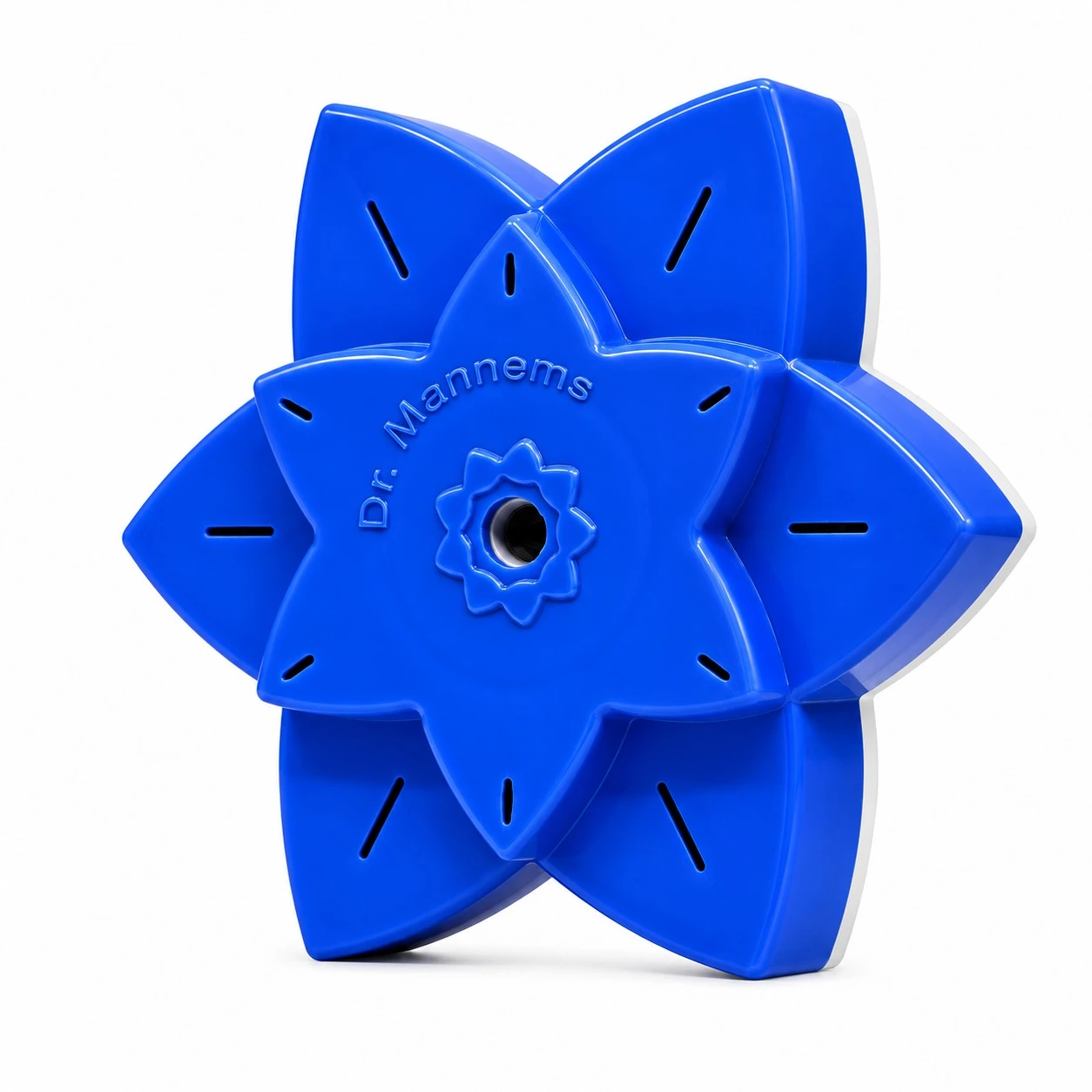 Blue Health Harmonizer shown from the left against a white background