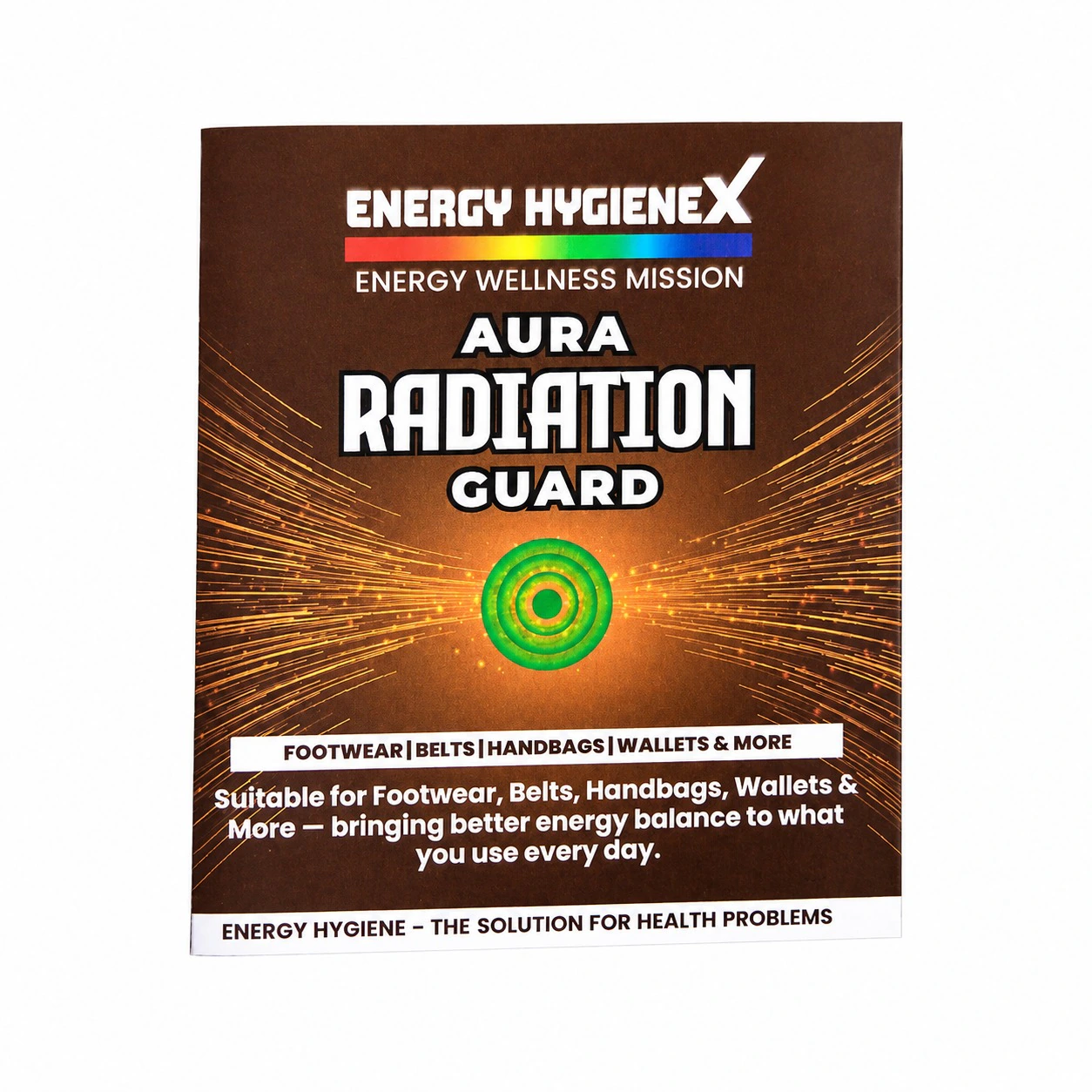 Aura Radiation Guard overview for footwear, belts, handbags and wallets